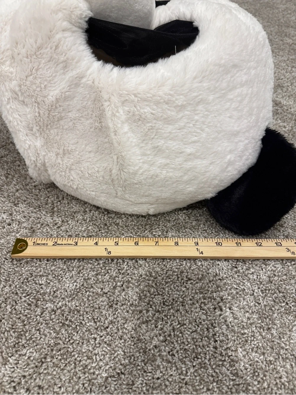 DanDee Collector's Choice Big Greeter Heads Plush Panda Head Mask Black White